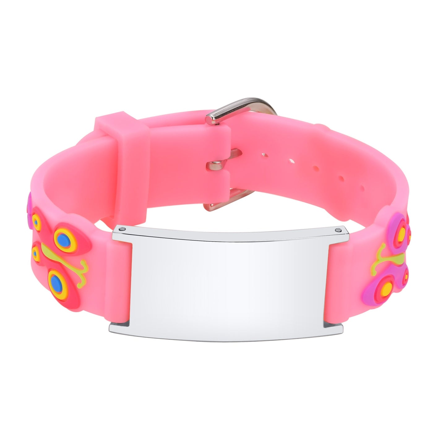 Personalized Cartoon Medical Alert Identification Silicone Bracelet for Kids