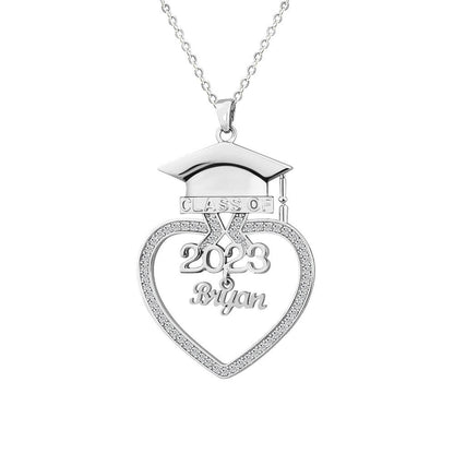 Personalized Graduation Cap Name Necklace for Class of 2023
