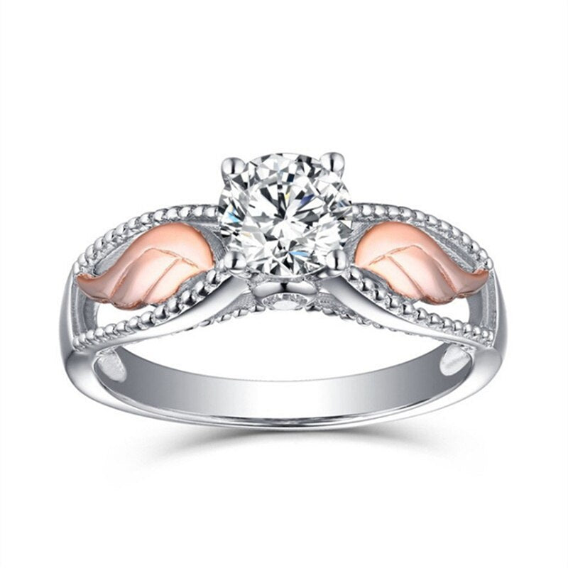 Attractive Charm Silver Wing Ring