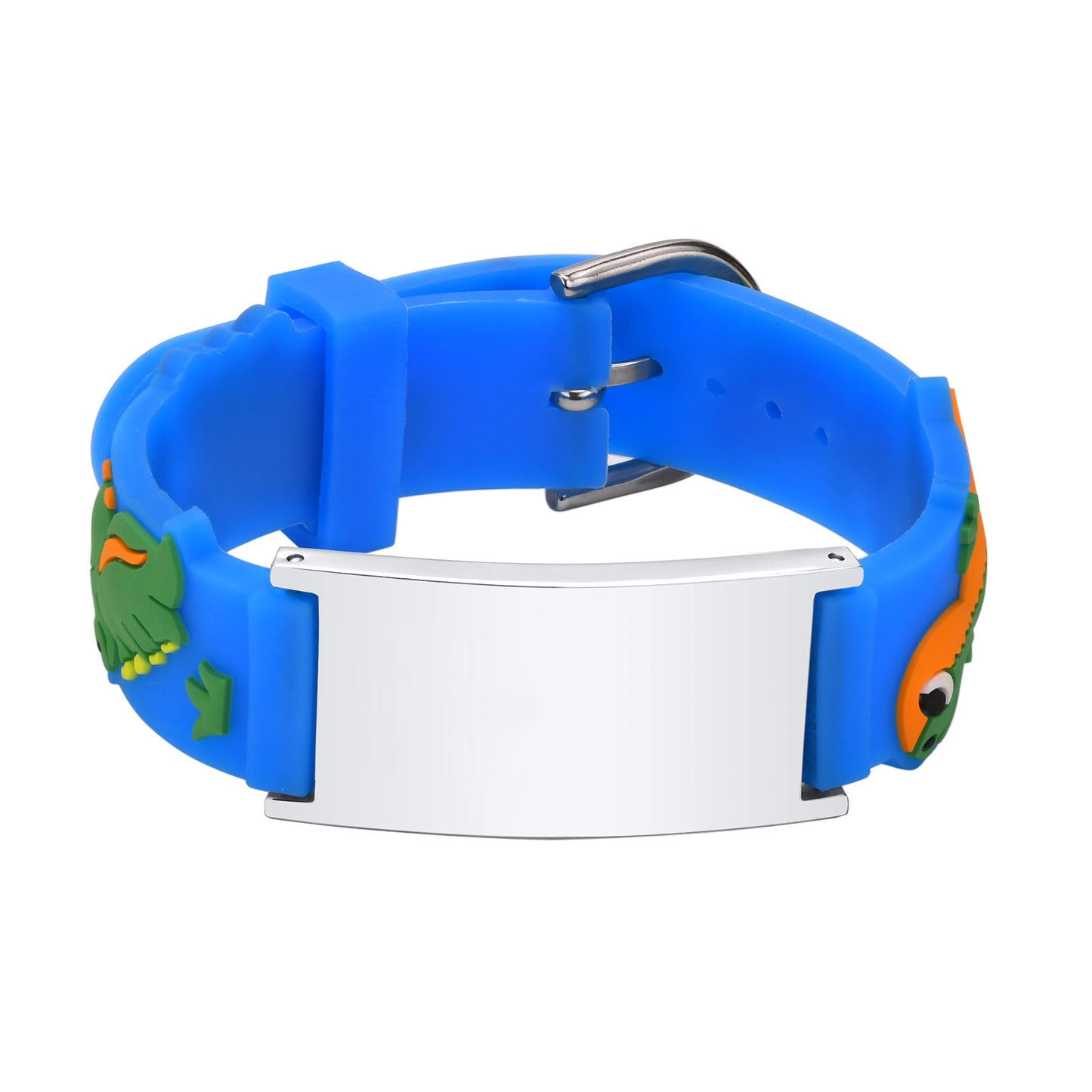 Personalized Cartoon Medical Alert Identification Silicone Bracelet for Kids