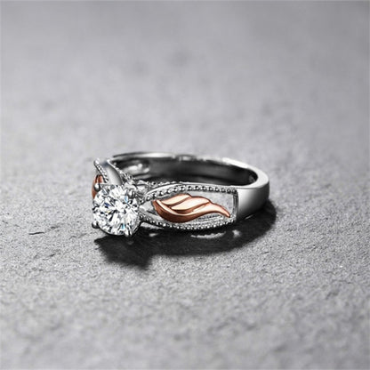 Attractive Charm Silver Wing Ring
