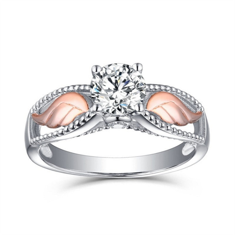 Attractive Charm Silver Wing Ring